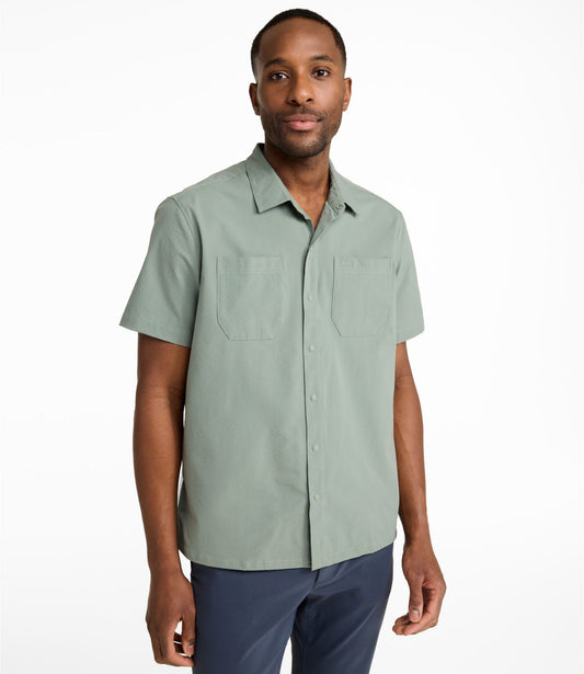 Men's VentureTek Seersucker Shirt, Short-Sleeve