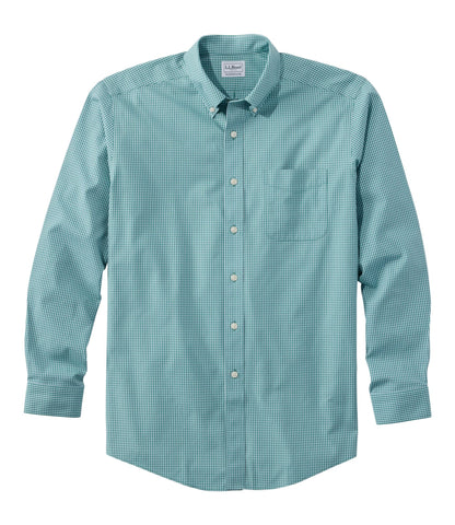 Men's Wrinkle-Free Pinpoint Oxford Cloth Shirt, Traditional Fit Tattersall