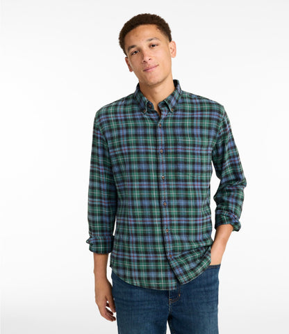 Men's Sunwashed Twill Shirt, Slightly Fitted Untucked Fit