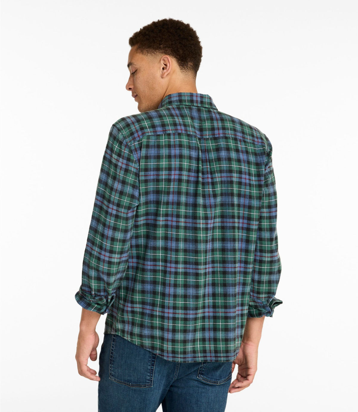 Men's Sunwashed Twill Shirt, Slightly Fitted Untucked Fit