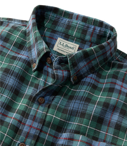 Men's Sunwashed Twill Shirt, Slightly Fitted Untucked Fit