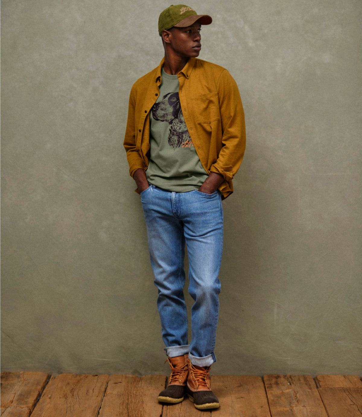 Men's Signature Donegal Woven Shirt, Long-Sleeve