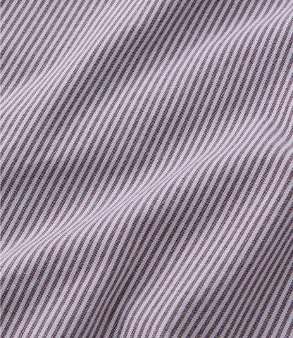 Men's Comfort Stretch Oxford Shirt, Slightly Fitted Untucked Fit, Stripe
