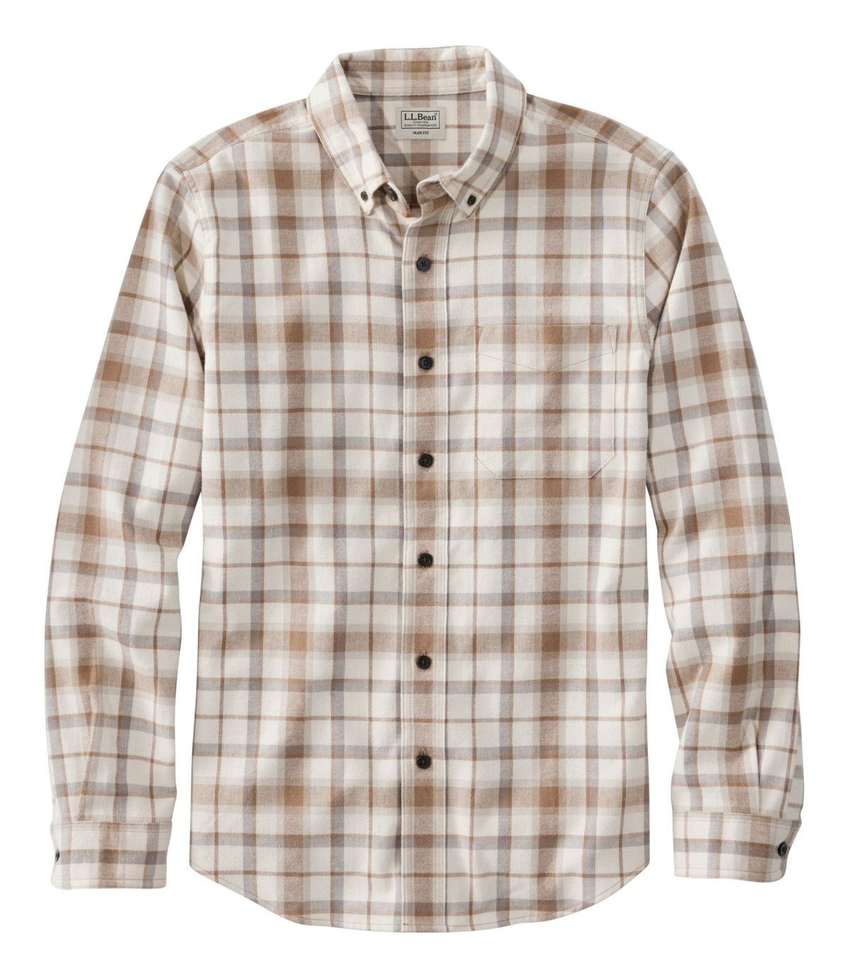 Men's Scotch Plaid Flannel Shirt, Slim Fit