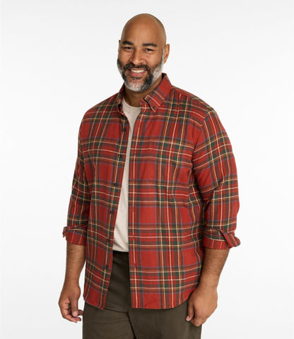 Men's Scotch Plaid Flannel Shirt, Slim Fit