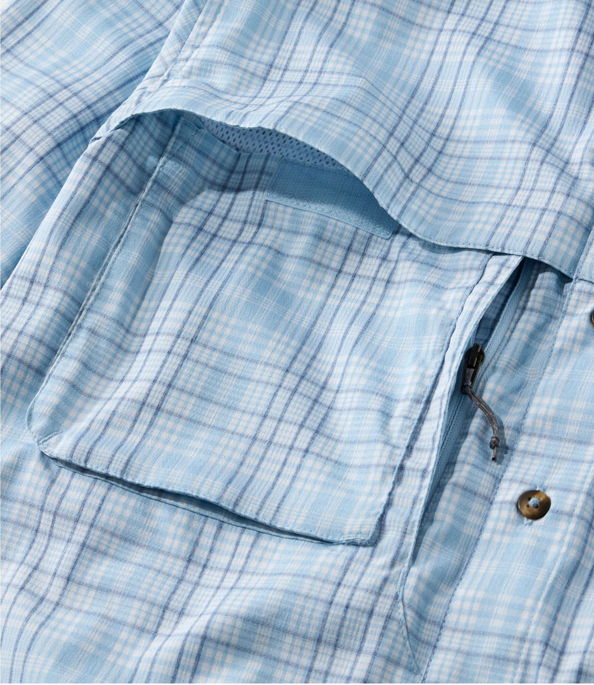 Men's Tropicwear Shirt, Plaid Long-Sleeve