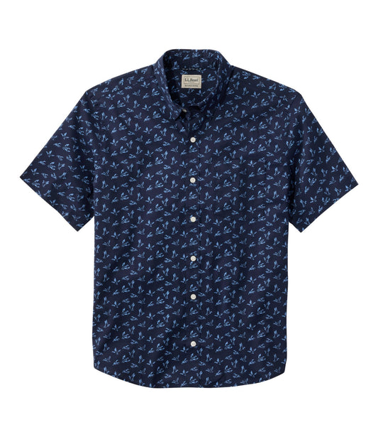 Men's Comfort Stretch Performance® Shirt, Short-Sleeve, Slightly Fitted Untucked Fit, Print