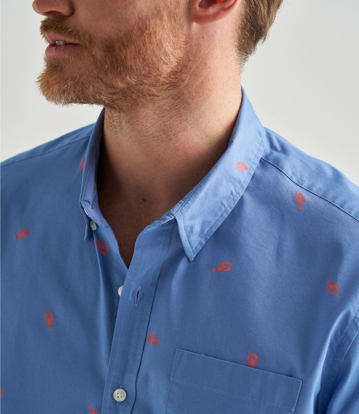 Men's Comfort Stretch Performance® Shirt, Short-Sleeve, Slightly Fitted Untucked Fit, Print