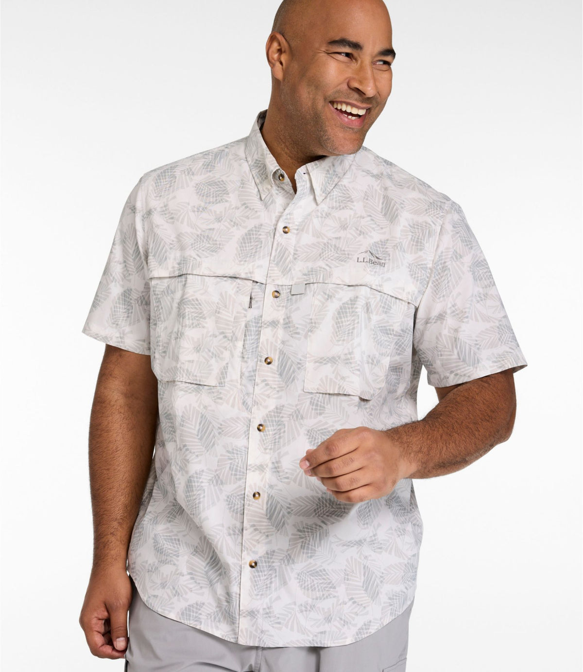 Men's Tropicwear Shirt, Short-Sleeve Print