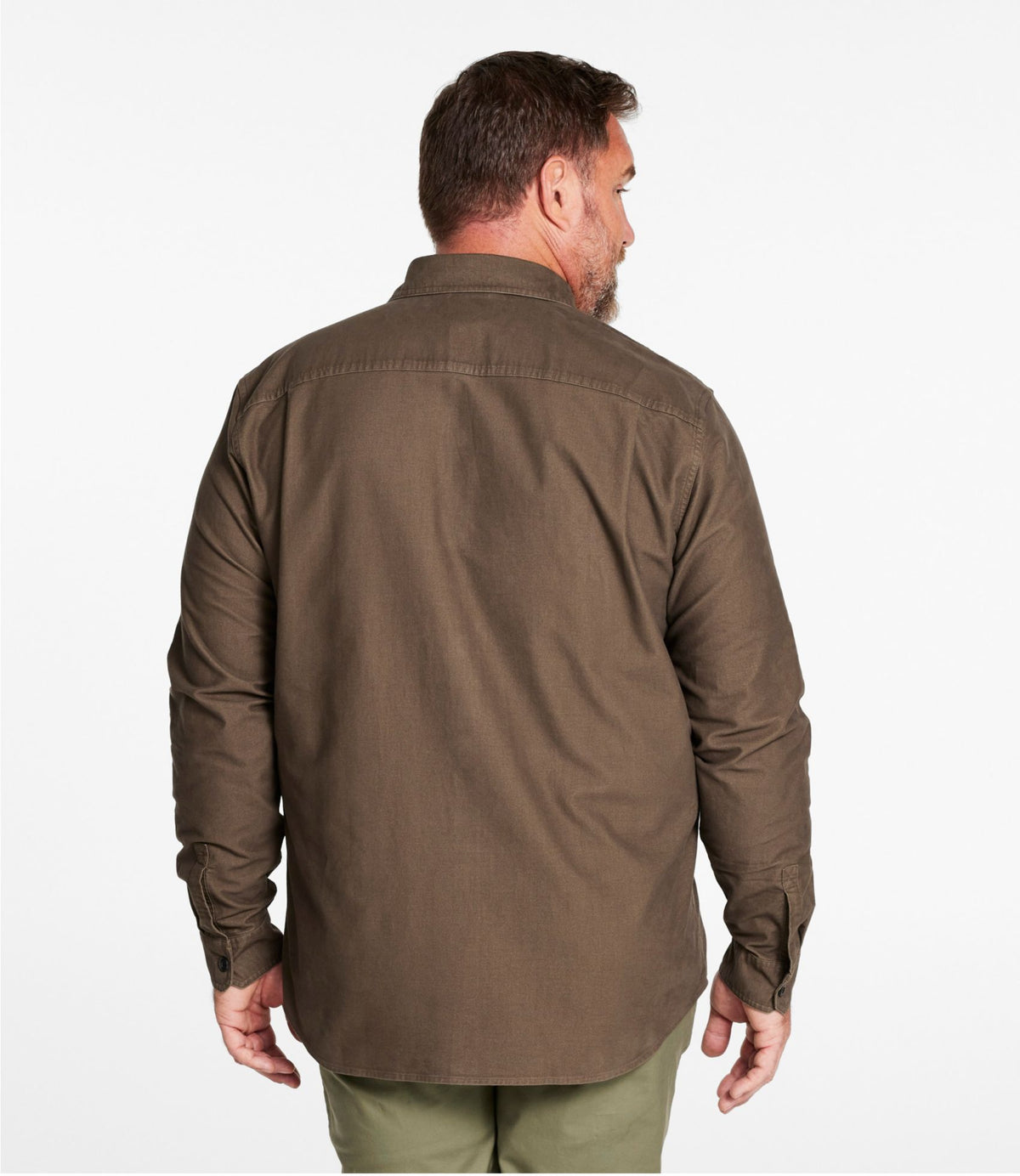 Men's Bean's Moleskin Shirt, Slightly Fitted Untucked Fit