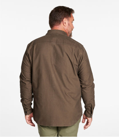 Men's Bean's Moleskin Shirt, Slightly Fitted Untucked Fit