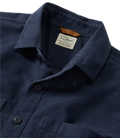Men's Bean's Moleskin Shirt, Slightly Fitted Untucked Fit