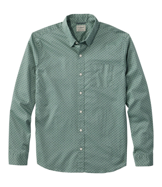 Men's Comfort Stretch Performance® Shirt, Long-Sleeve, Slightly Fitted Untucked Fit, Print