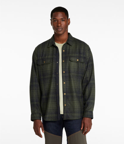 Men's Maine Guide Lightweight Wool Field Shirt, Plaid