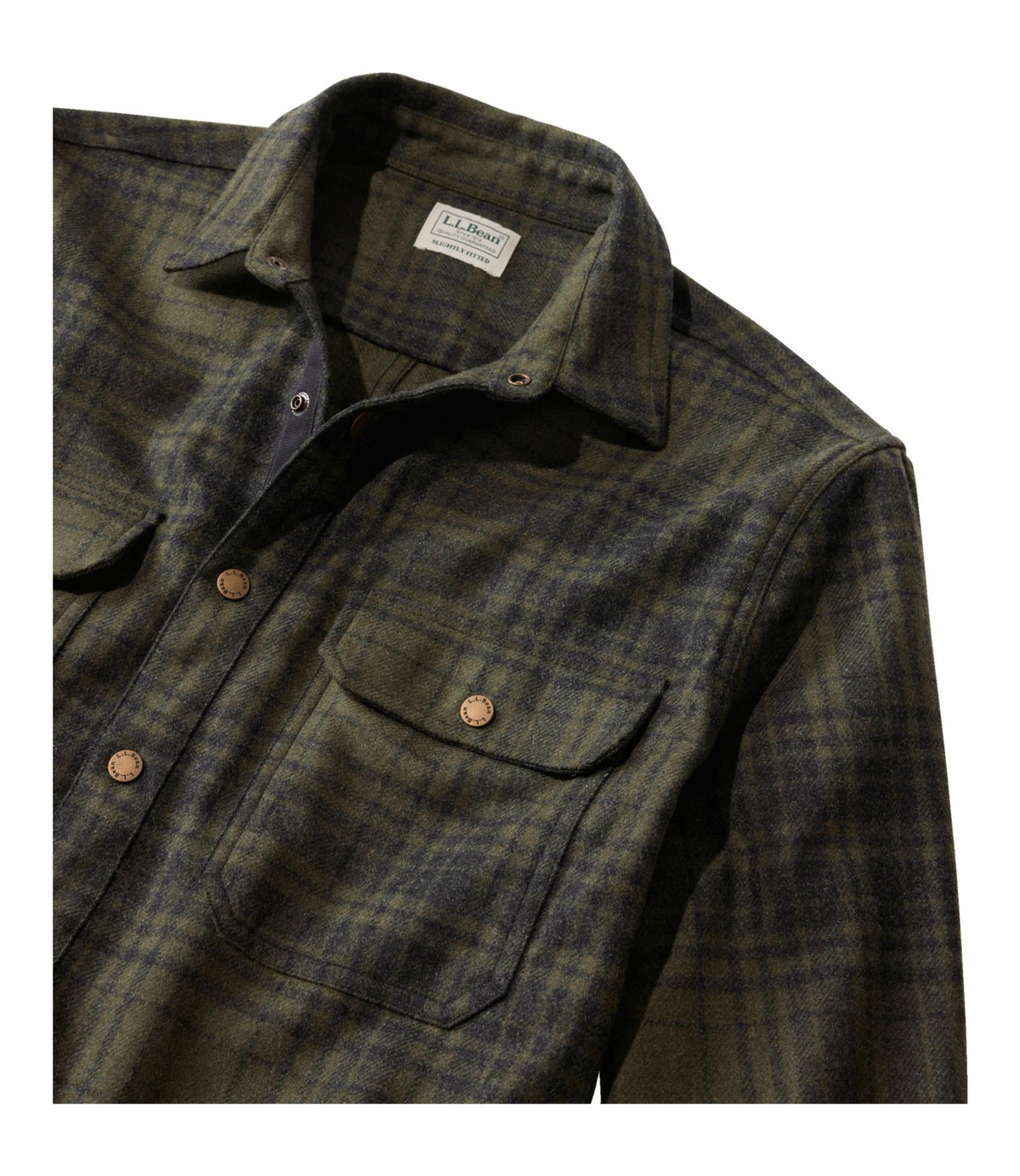 Men's Maine Guide Lightweight Wool Field Shirt, Plaid