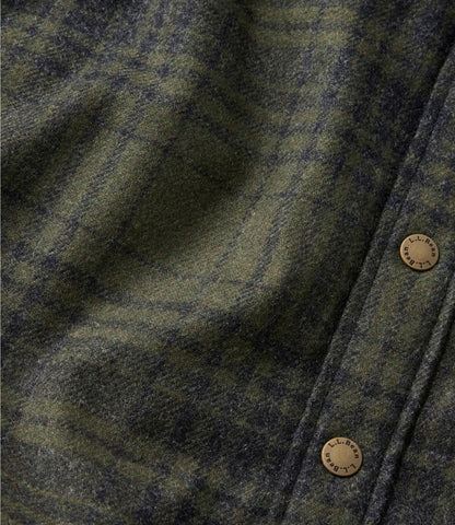 Men's Maine Guide Lightweight Lined Wool Field Shirt, Plaid