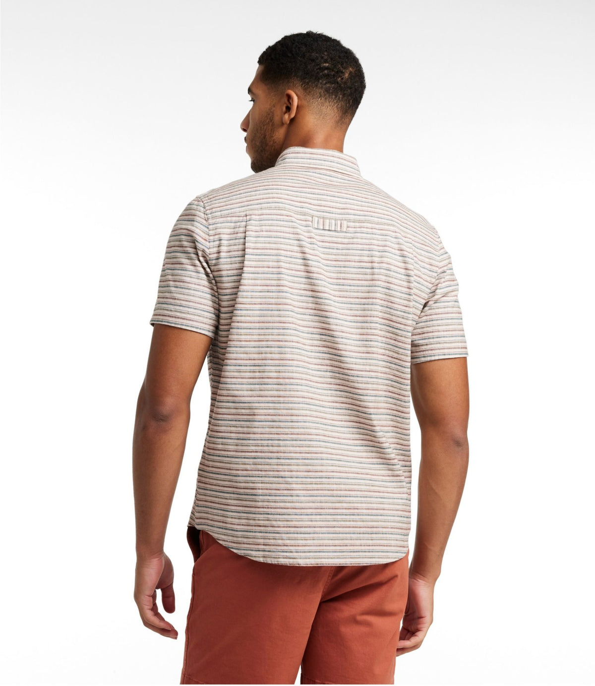 Men's Stonecoast Hemp Shirt, Short-Sleeve, Slightly Fitted Untucked Fit, Stripe