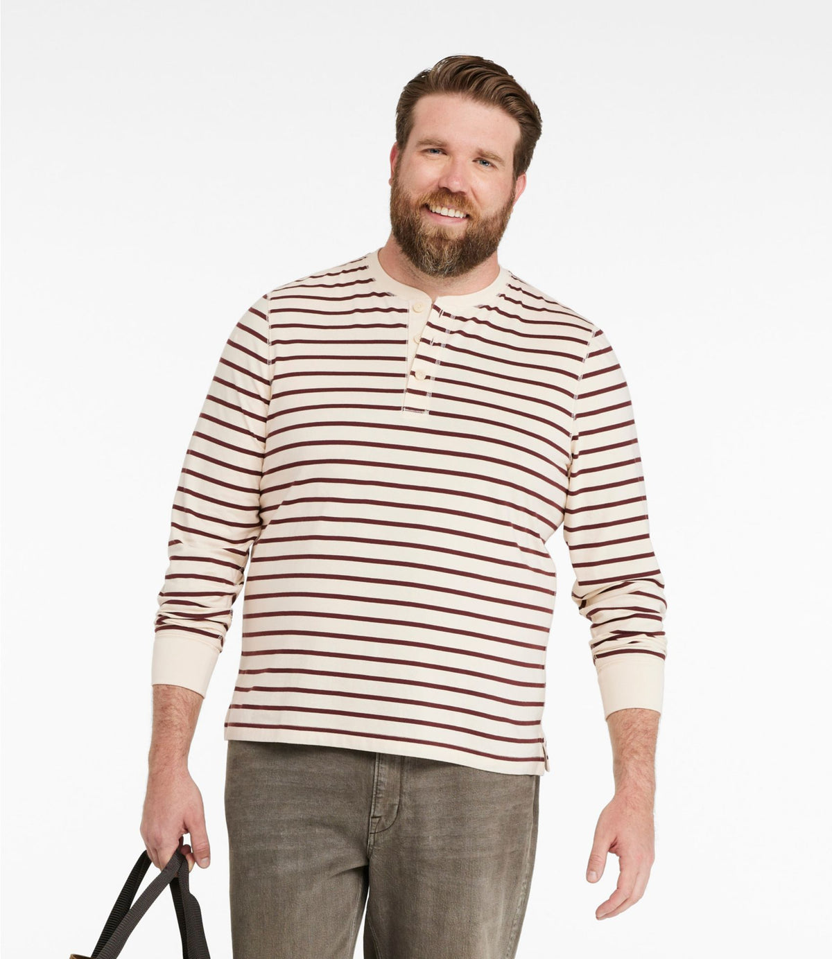 Men's Signature Northwoods Henley, Long-Sleeve, Stripe