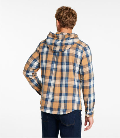 Men's 1912 Field Flannel Shirt, Hooded, Slightly Fitted Untucked Fit, Plaid