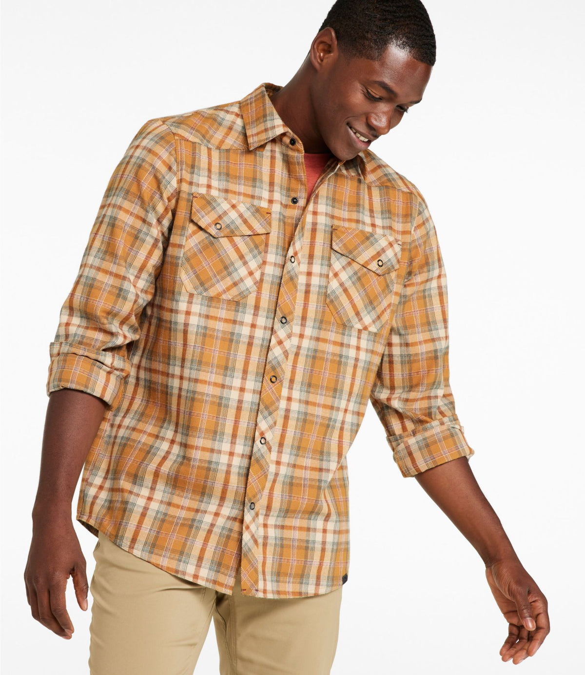 Men's Katahdin Performance Flannel Shirt, Slightly Fitted