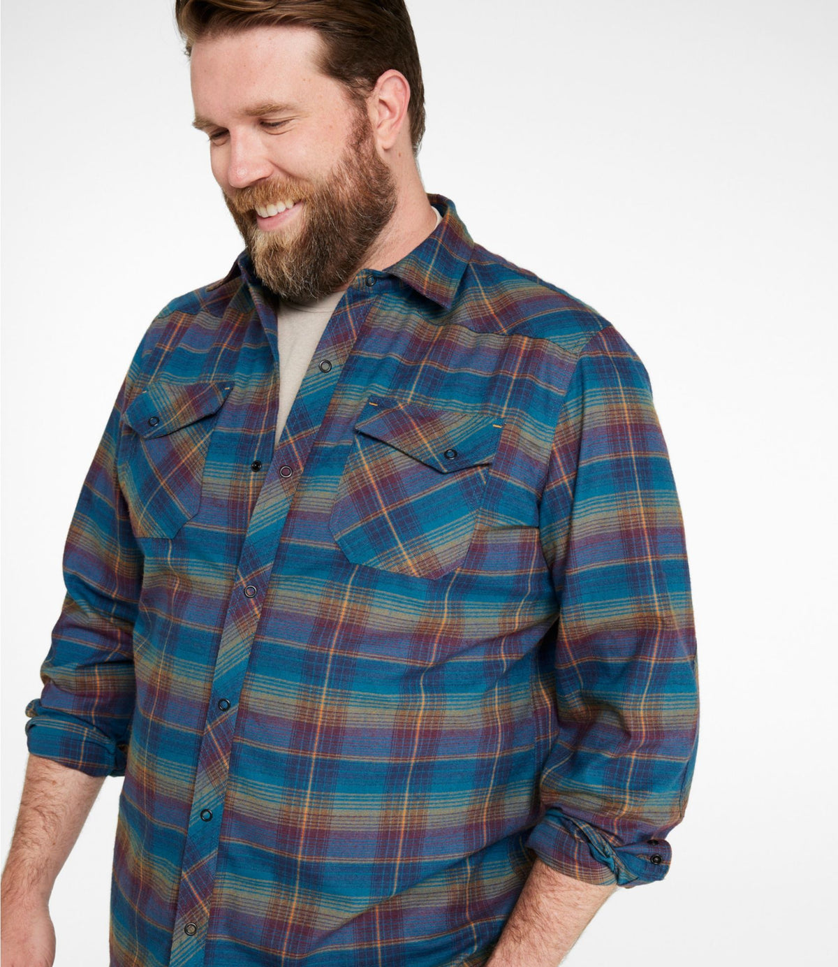 Men's Katahdin Performance Flannel Shirt, Slightly Fitted