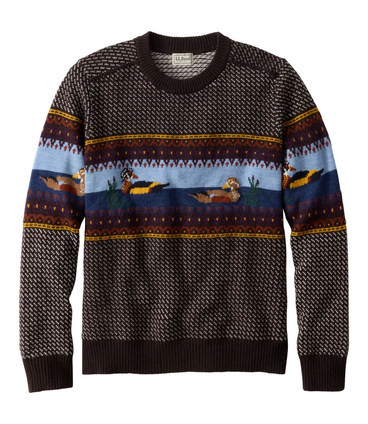 Men's Essential Merino Sweaters, Crewneck, Pattern