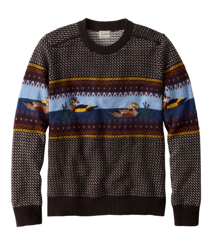 Men's Essential Merino Sweaters, Crewneck, Pattern