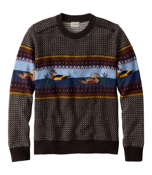 Men's Essential Merino Sweaters, Crewneck, Pattern