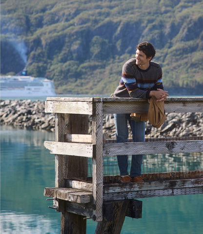 Men's Essential Merino Sweaters, Crewneck, Pattern