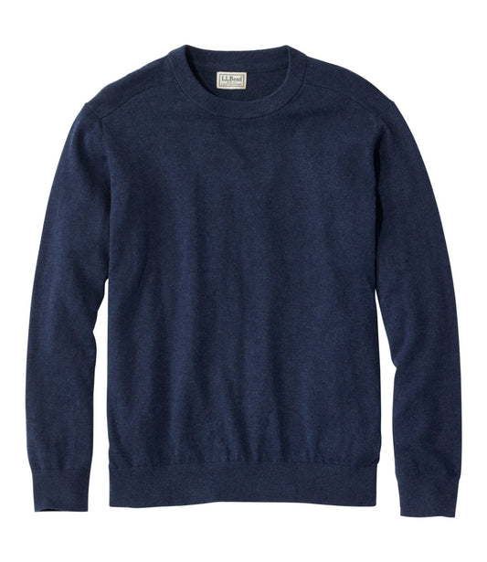 Men's All Seasons Cotton Blend Sweater, Crewneck