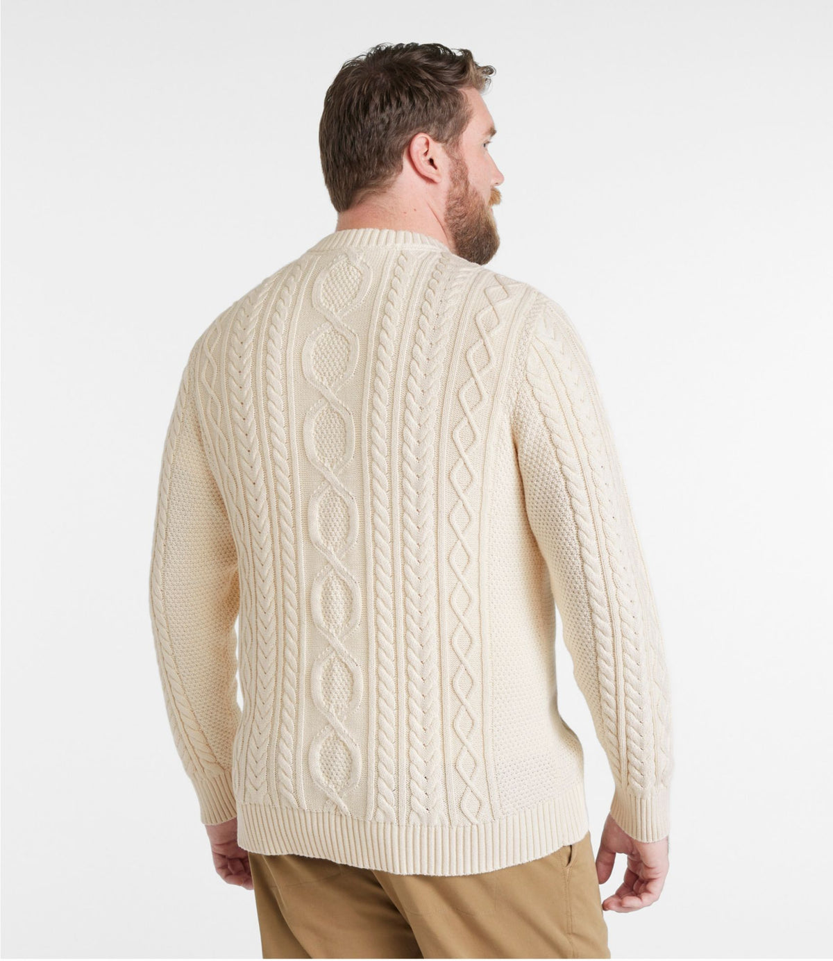 Men's Bean's Heritage Soft Cotton Fisherman Sweater, Crewneck