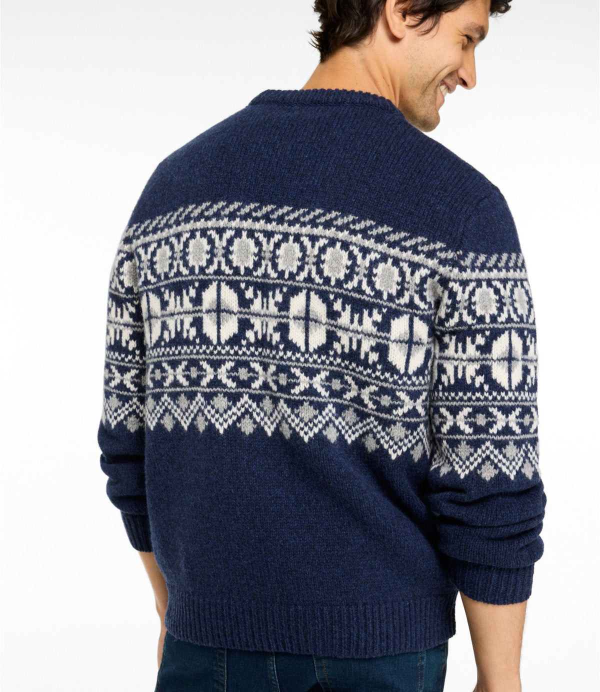 Men's Bean's Classic Ragg Wool Sweater, Crewneck, Fair Isle