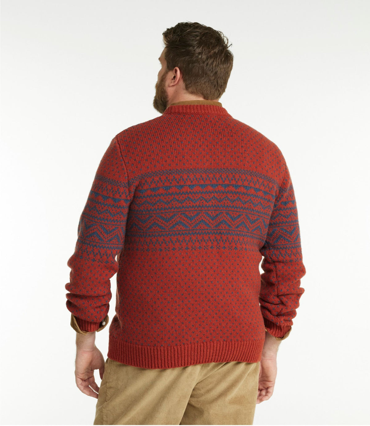 Men's Bean's Classic Ragg Wool Sweater, Crewneck, Fair Isle