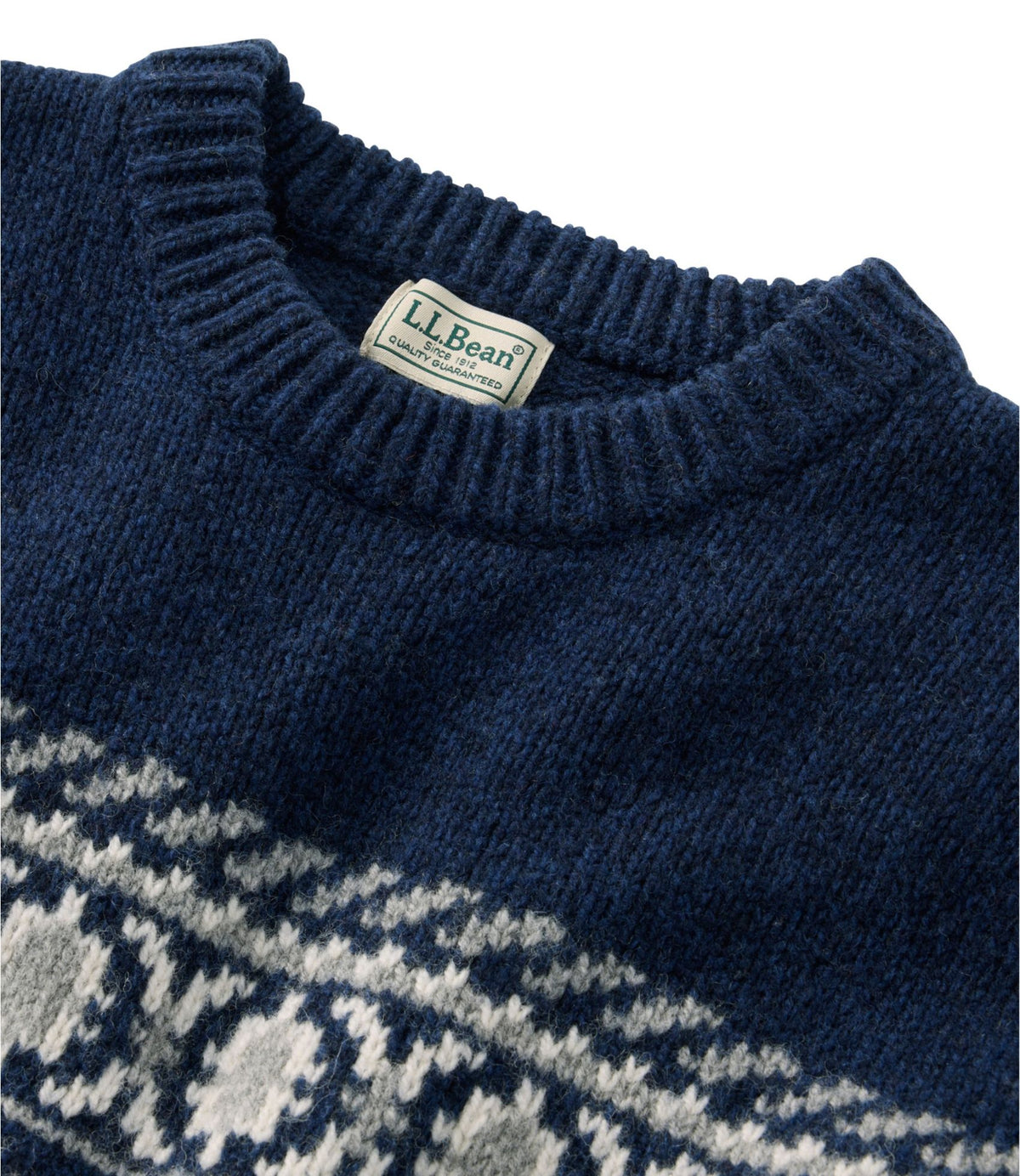 Men's Bean's Classic Ragg Wool Sweater, Crewneck, Fair Isle