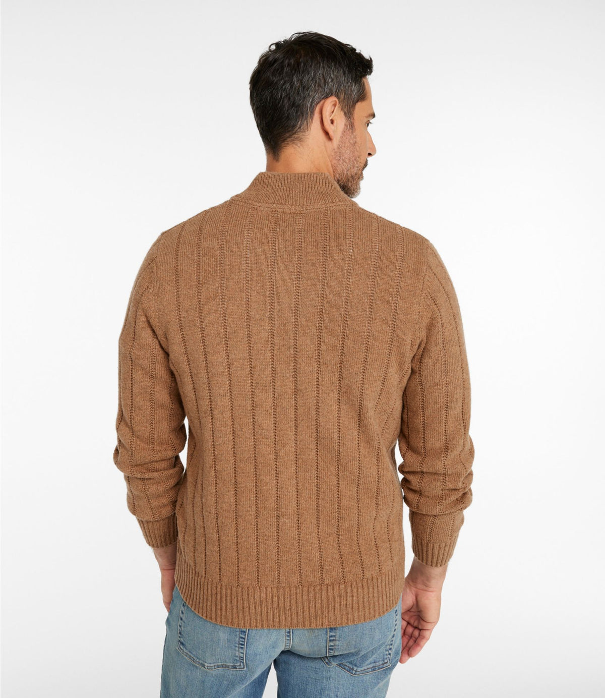 Men's Riverton Wool/Cotton Sweater, Mockneck