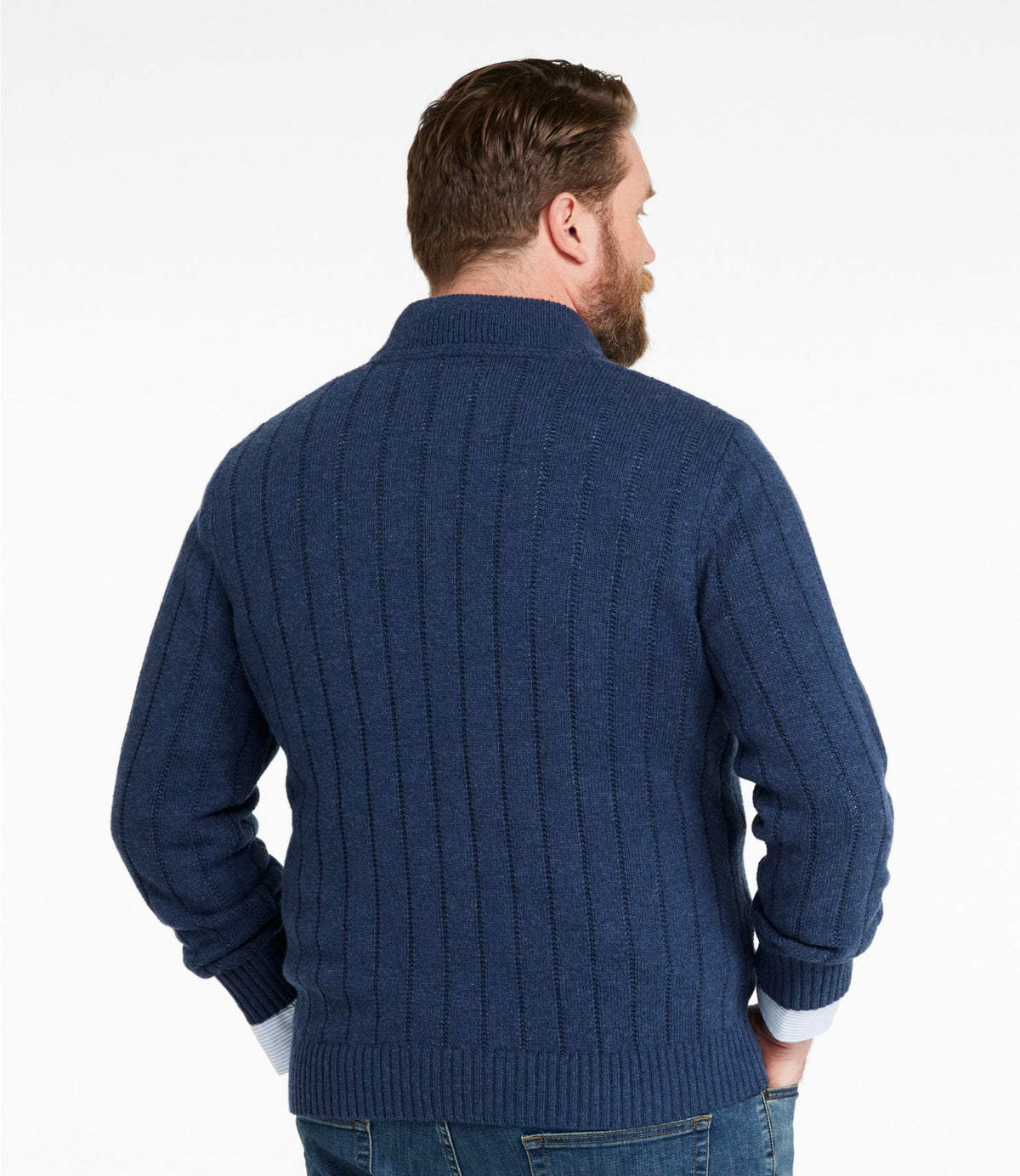 Men's Riverton Wool/Cotton Sweater, Mockneck