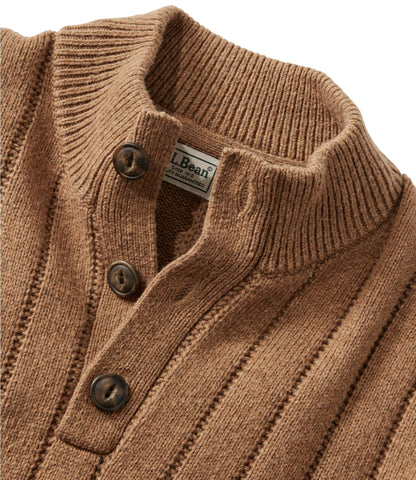 Men's Riverton Wool/Cotton Sweater, Mockneck