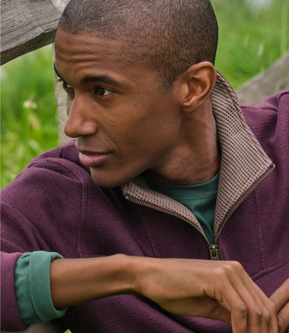 Men's All Seasons Textured Sweats, Quarter-Zip