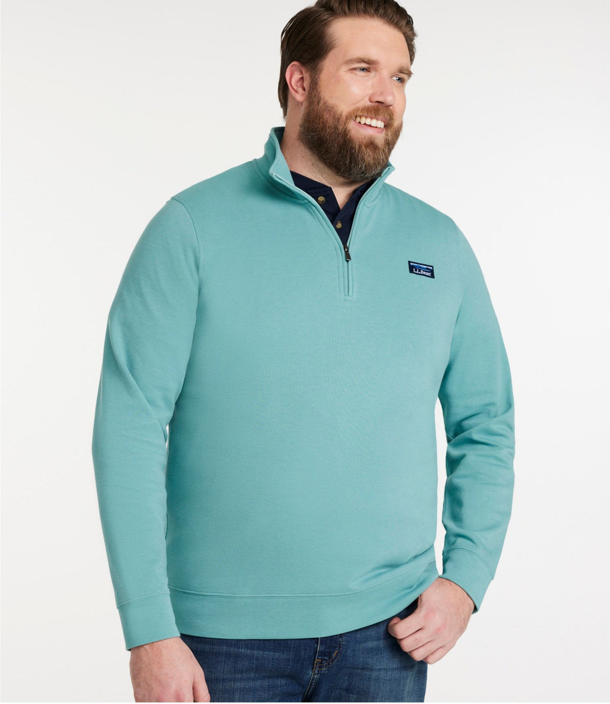 Men's Comfort Stretch Performance® Piqué, Quarter-Zip Pullover