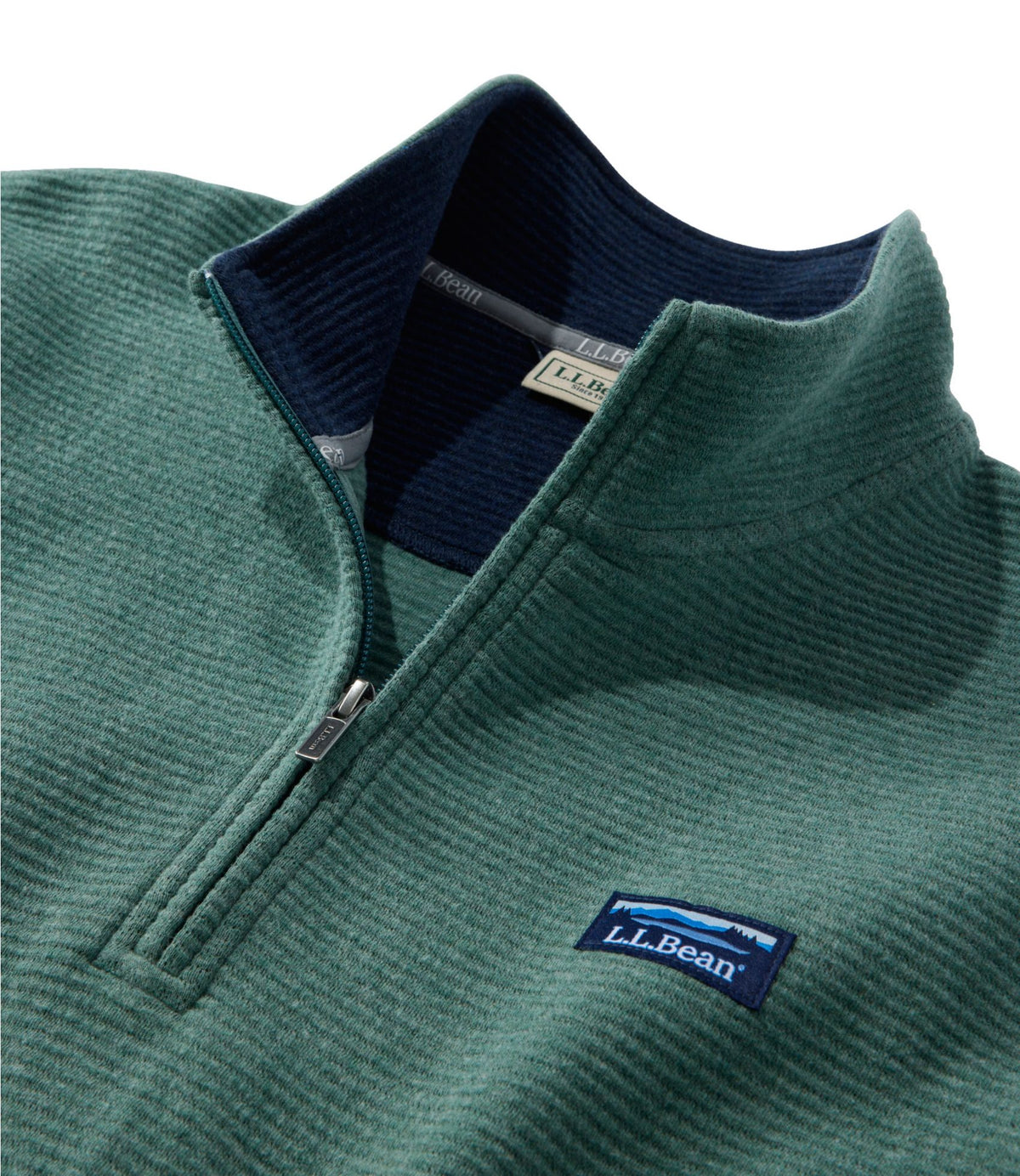 Men's Lakewashed Double-Knit Quarter-Zip Pullover