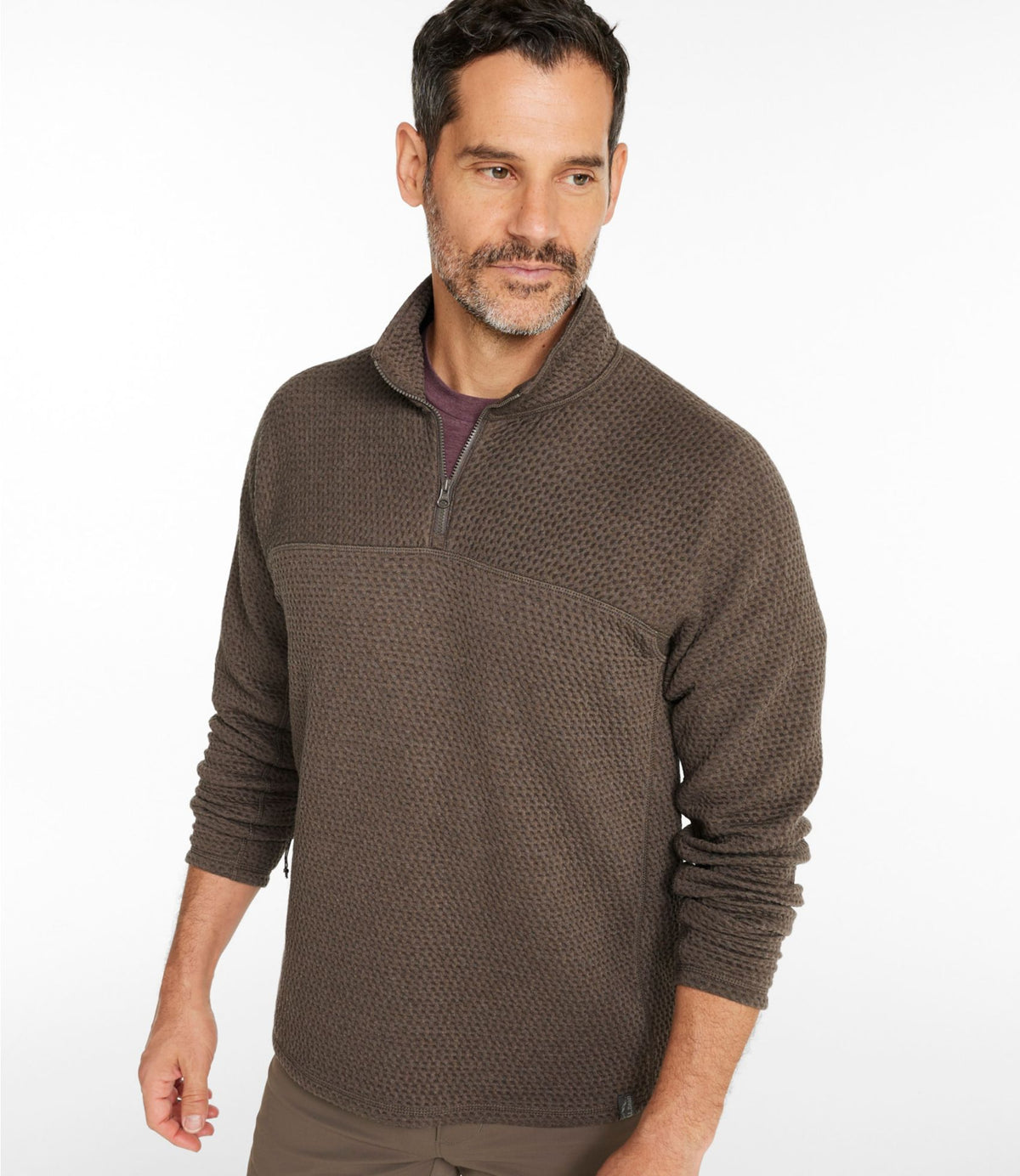 Men's Ridgeknit Pullover, Quarter-Zip
