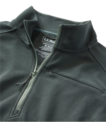Men's VentureStretch Ottoman-Rib Pullover, Quarter-Zip