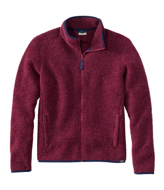 Men's All Season Wool Fleece Full-Zip Sweater