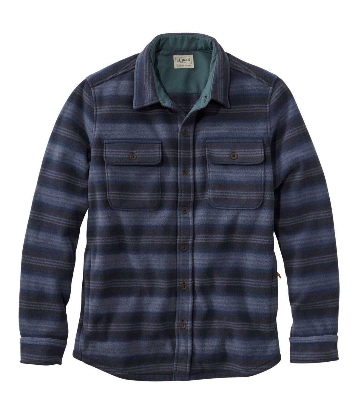 Men's Bean's Mariner Fleece Shirt, Print