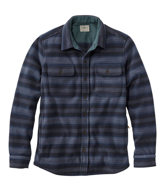 Men's Bean's Mariner Fleece Shirt, Print