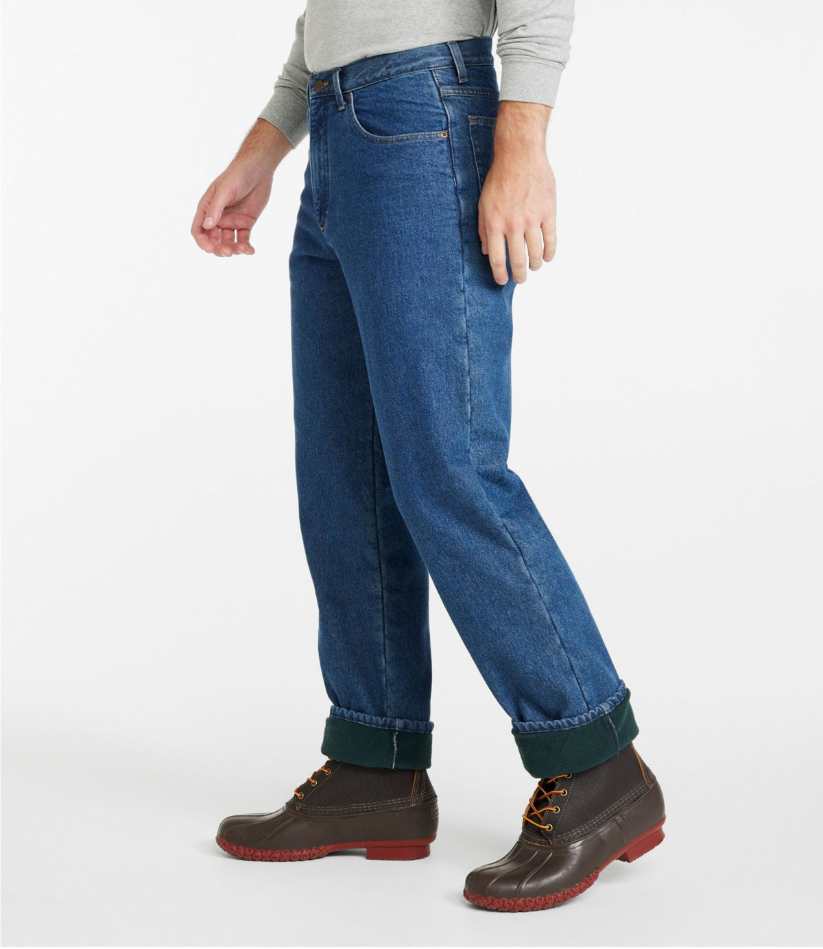 Men's Double L® Jeans, Relaxed Fit, Fleece-Lined