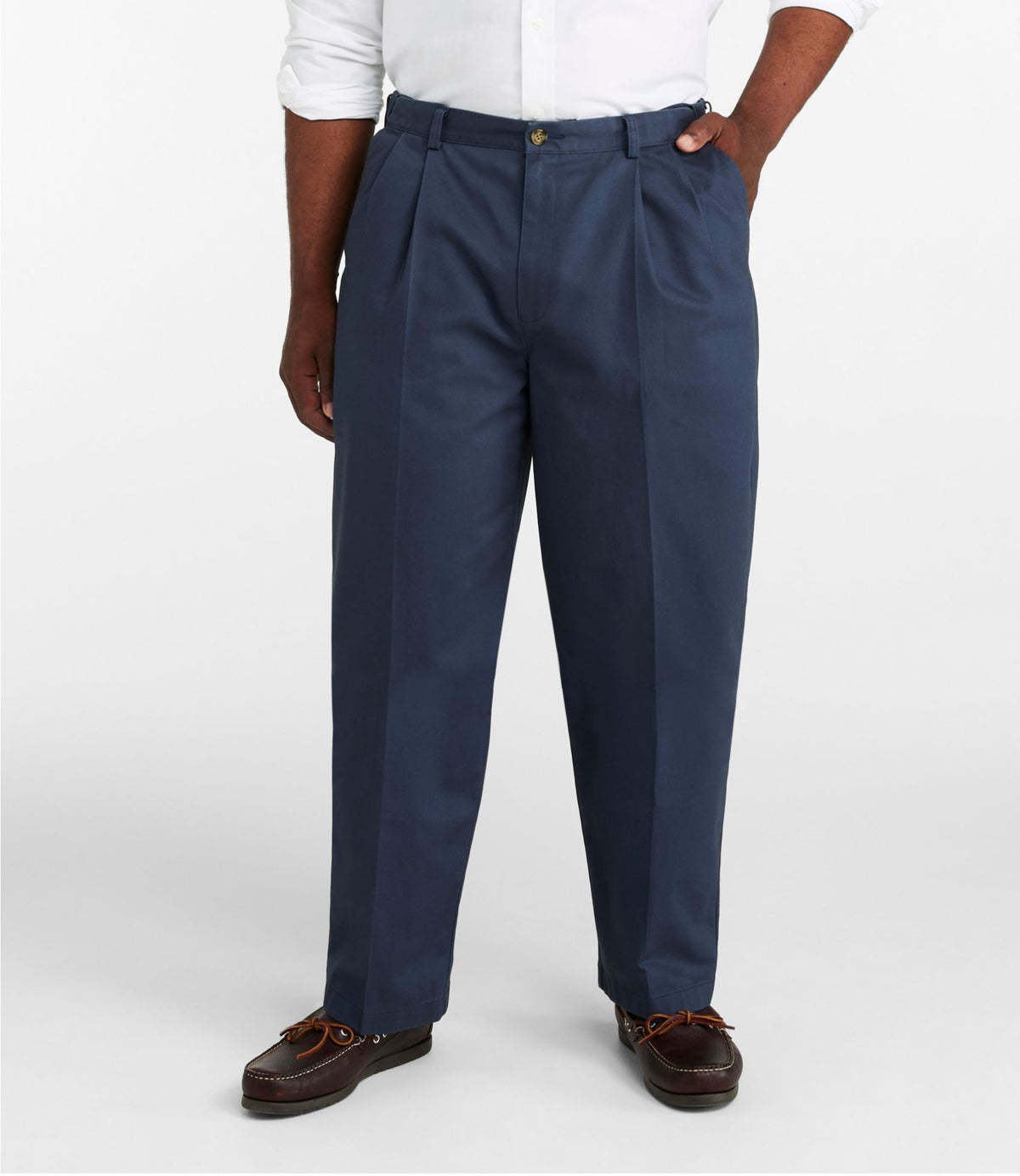 Men's Wrinkle-Free Double L® Chinos, Natural Fit, Hidden Comfort, Pleated