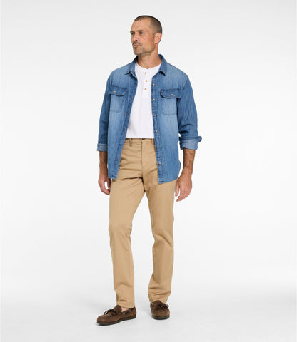 Men's Sunwashed Khaki Pants, Standard Fit