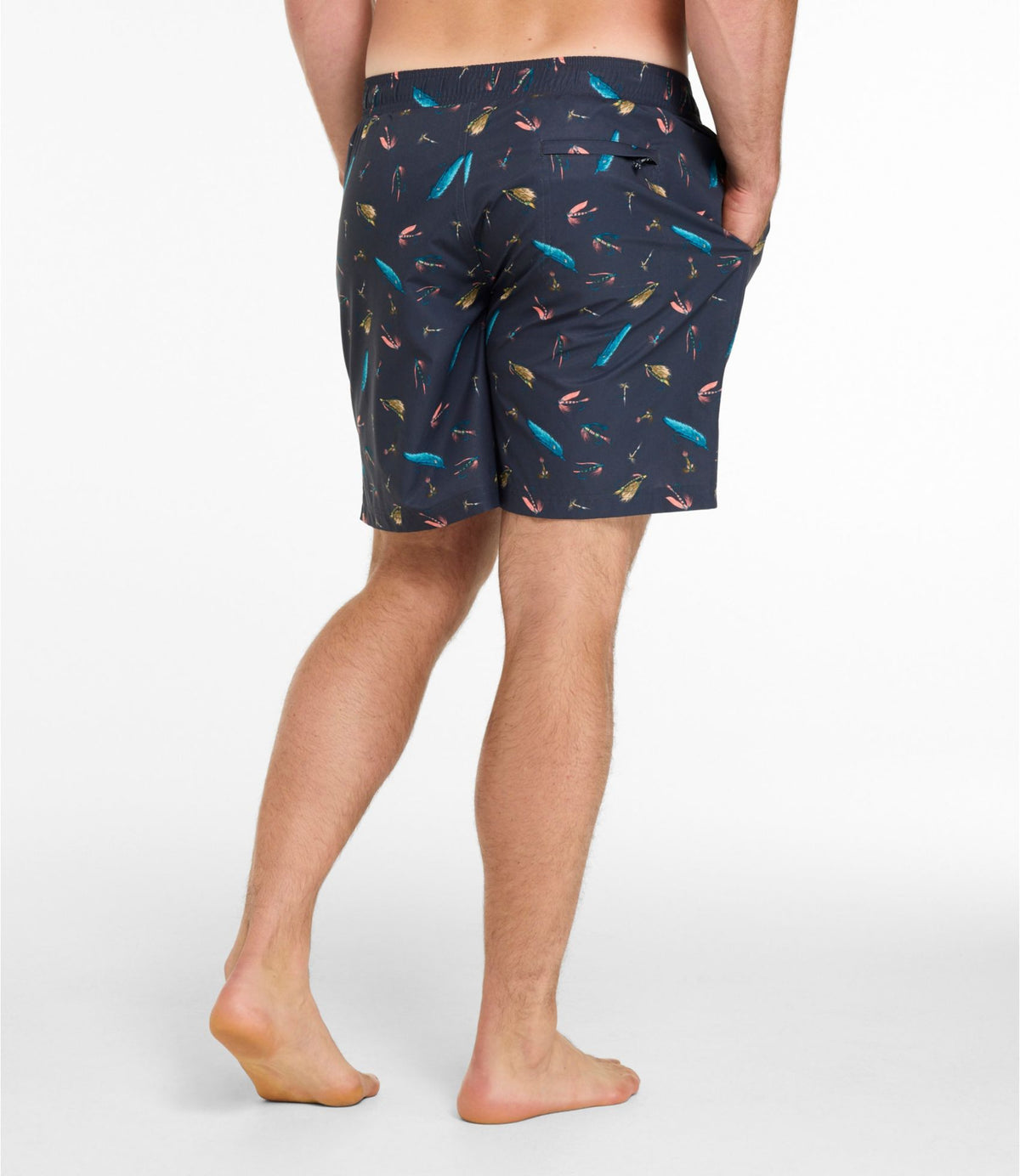 Men's Vacationland Stretch Swim Trunks, Print, 8"
