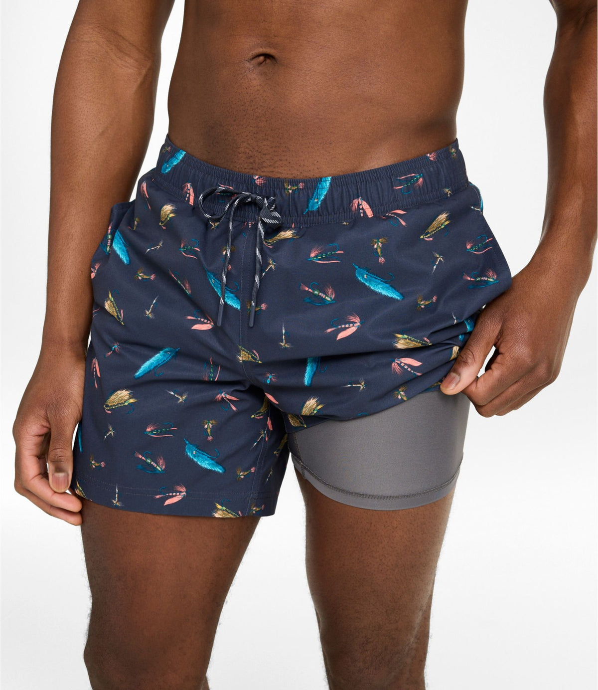 Men's Vacationland Stretch Swim Trunks, Print, 6"